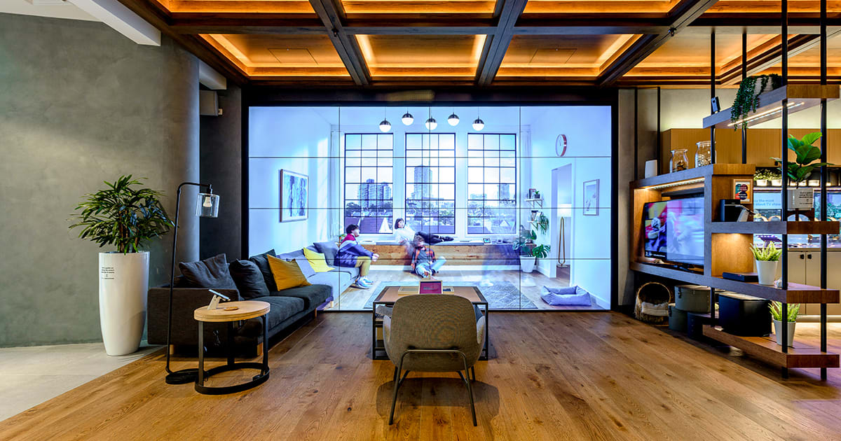 Optus flagship Sydney Store featuring Havwoods timber flooring and cladding